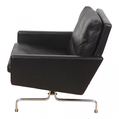 Black Patinated Leather Pk-31 Armchairs by Poul Kjærholm for E. Kold Christensen, Set of 2-MTD-1400654