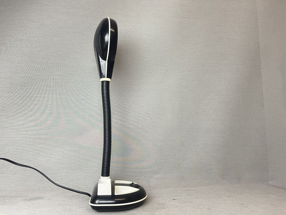 Black Plastic Organizer Desk Lamp by Kyoji Tanaka for Rabbit Tanaka, 1980s