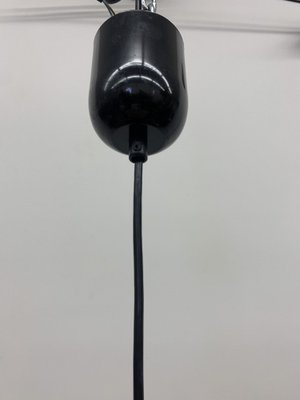 Black Plastic Trumpet Hanging Lamp from Meblo Guzzini, 1980s-BGP-1765694