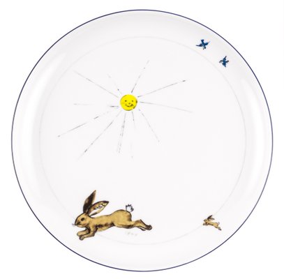 Black Porcelain Collection Plate from Litolff, 1946-VLO-963031