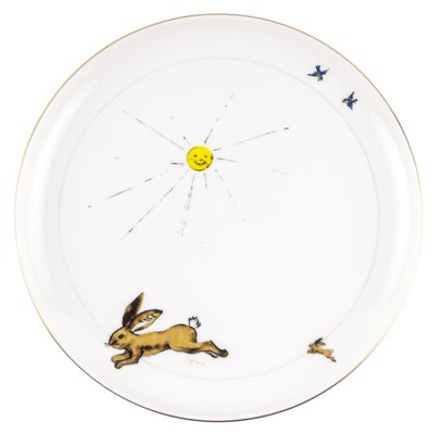 Black Porcelain Collection Plate from Litolff, 1946-VLO-963031