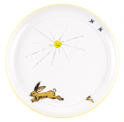 Black Porcelain Collection Plate from Litolff, 1946-VLO-963031