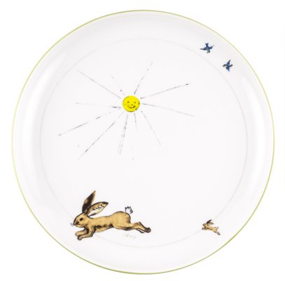 Black Porcelain Collection Plate from Litolff, 1946-VLO-963031