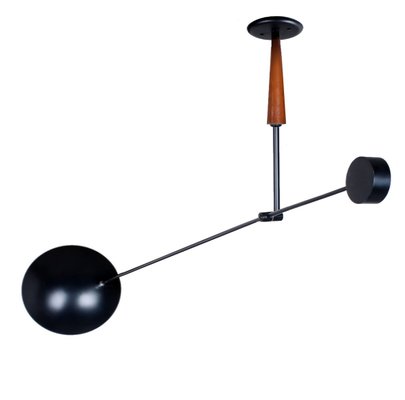 Black Postmodern Adjustable Counterbalance Ceiling Light from Herda, 1980s-XT-1413867