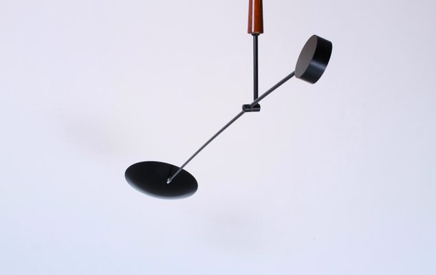 Black Postmodern Adjustable Counterbalance Ceiling Light from Herda, 1980s-XT-1413867