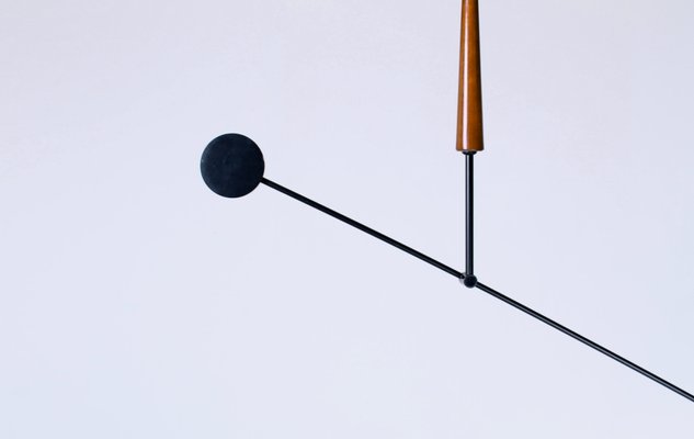 Black Postmodern Adjustable Counterbalance Ceiling Light from Herda, 1980s-XT-1413867