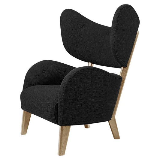 Black Raf Simons Vidar 3 Natural Oak My Own Chair Lounge Chair by Lassen