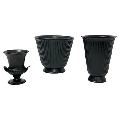 Black Ravenstone Set from Wedgwood, Set of 3-UCH-1224213