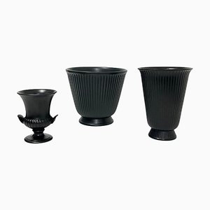 Black Ravenstone Set from Wedgwood, Set of 3-UCH-1224213