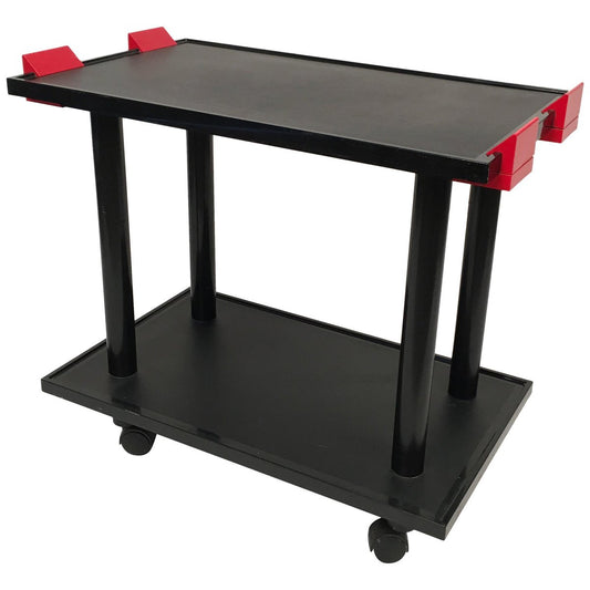 Black & Red Trolley from Kartell, Italy, 1980s