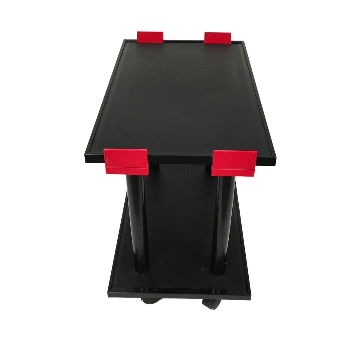 Black & Red Trolley from Kartell, Italy, 1980s