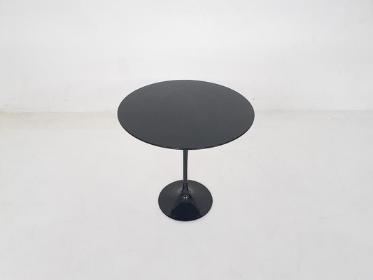 Black Round Side Table by Eero Saarinen for Knoll International, 1960s-ZO-2026360