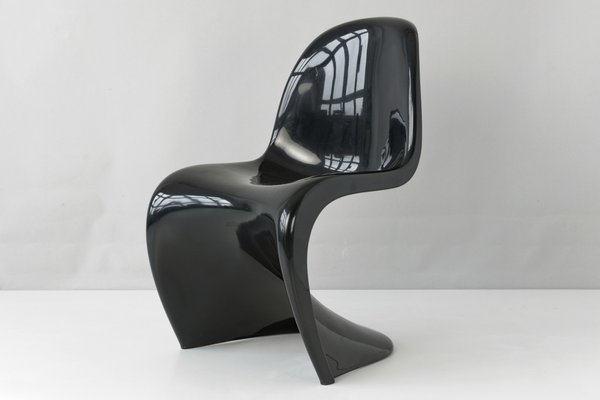 Black S Chair by Verner Panton for Herman Miller/Fehlbaum, Germany, 1973-LOB-969927