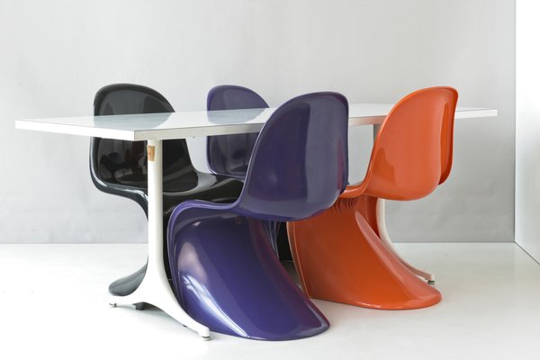 Black S Chair by Verner Panton for Herman Miller/Fehlbaum, Germany, 1973-LOB-969927