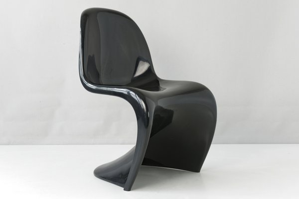 Black S Chair by Verner Panton for Herman Miller/Fehlbaum, Germany, 1973-LOB-969927