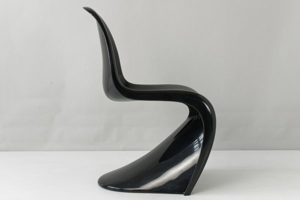 Black S Chair by Verner Panton for Herman Miller/Fehlbaum, Germany, 1973-LOB-969927