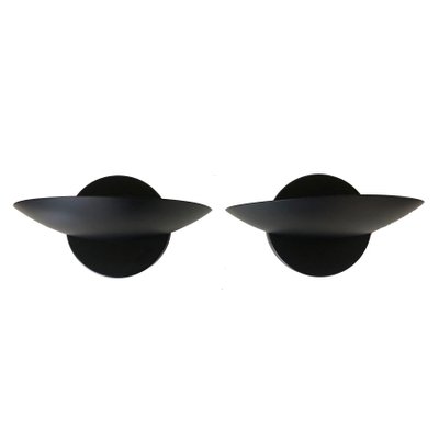 Black Sconces by Leonardo Marelli for Estiluz, 1980s, Set of 2-TPE-736723