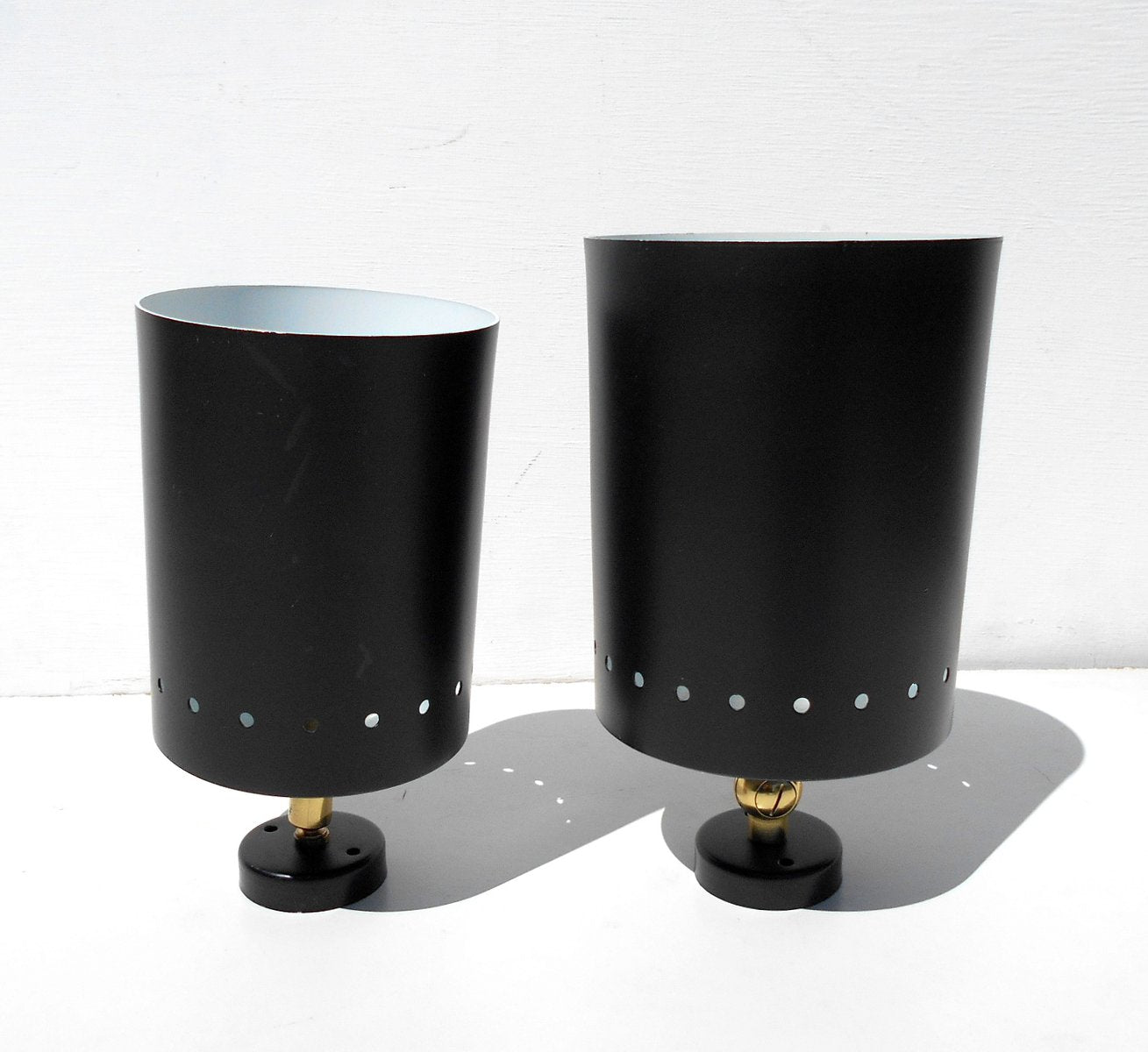 Black Sconces from Arredoluce, 1950s, Set of 2