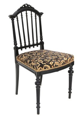 Black Side Chairs, 1870, Set of 2-TQA-2034395