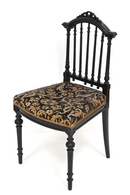 Black Side Chairs, 1870, Set of 2-TQA-2034395