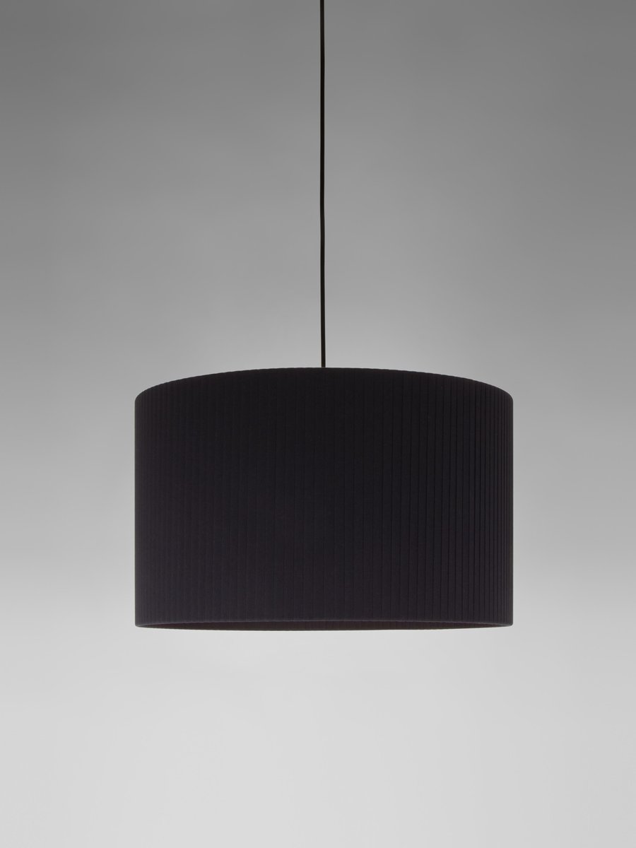 Black Sísísí Cilíndricas GT2 Pendant Lamp by Santa & Cole