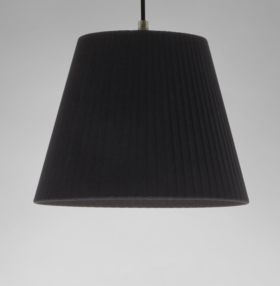 Black Sísísí Cónicas Mt1 Pendant Lamp by Santa & Cole