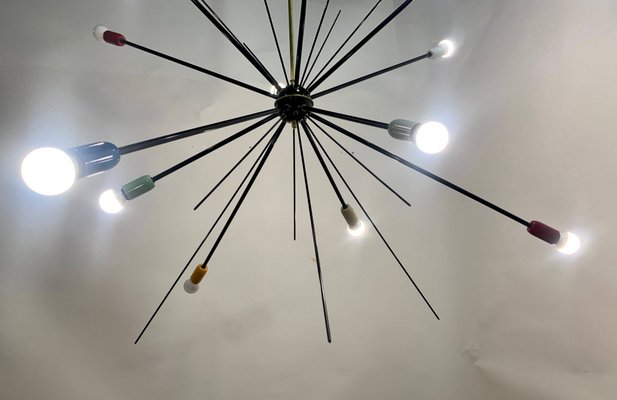 Black Sputnik Ceiling Lamp, 1949-NUO-1294984