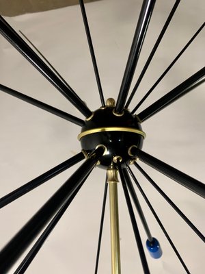 Black Sputnik Ceiling Lamp, 1949-NUO-1348933