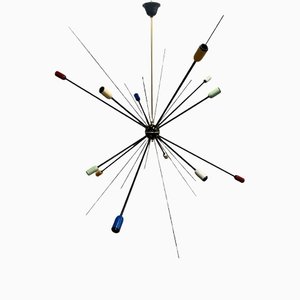 Black Sputnik Ceiling Lamp, 1949-NUO-1348933