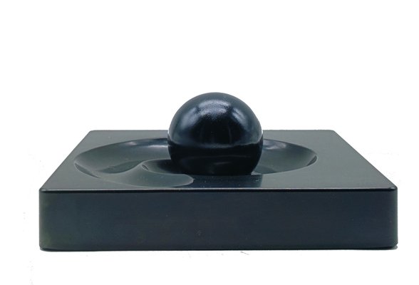 Black Spyros Ashtray by Eleonore Peduzzi Riva for Artemide, Italy, 1960s-YUW-2035103