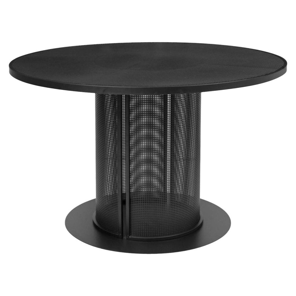 Black Steel Bahaus Dining Table by Kristina Dam Studio