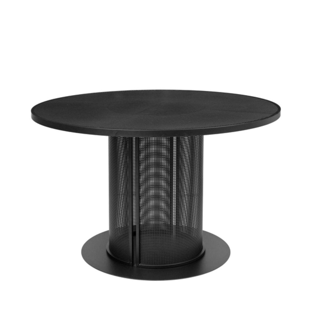 Black Steel Bahaus Dining Table by Kristina Dam Studio