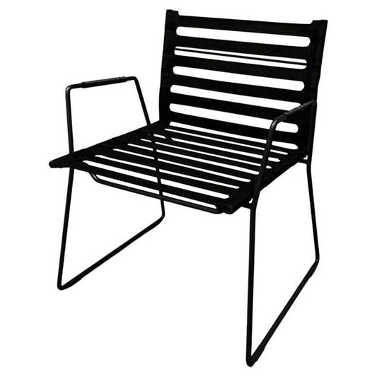 Black Strap Lounge Chair by OxDenmarq