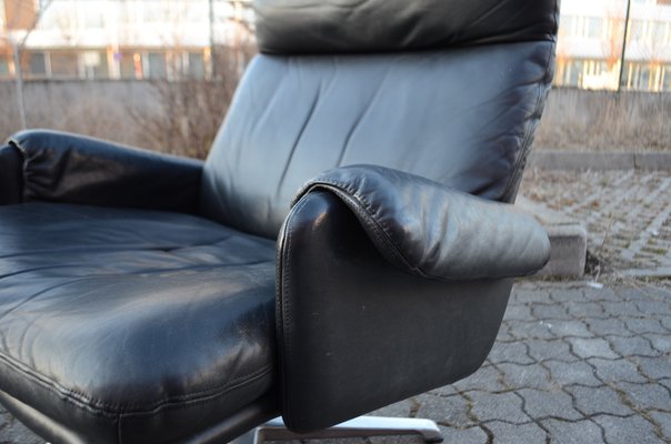 Black Swivel Lounge Chair by Carl Straub, 1960s-UF-1264687