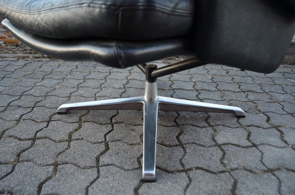 Black Swivel Lounge Chair by Carl Straub, 1960s-UF-1264687