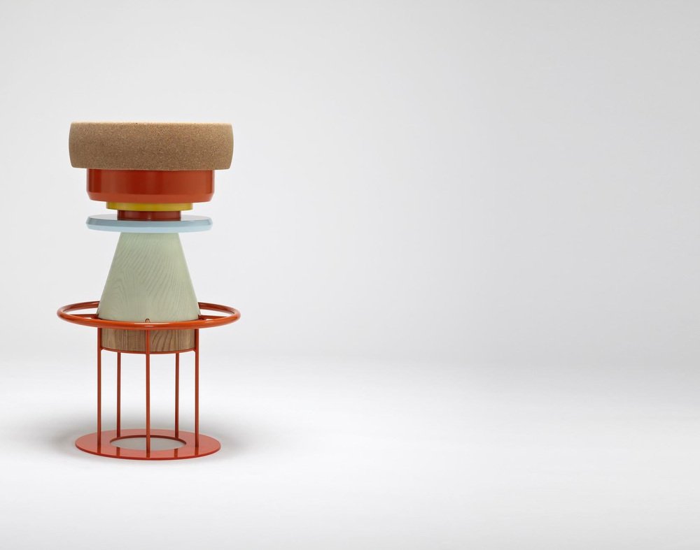 Black Tembo Stool by Note Design Studio