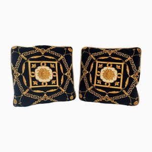 Black Throw Pillows from Gianni Versace, 1980s, Set of 2-JPQ-2043107