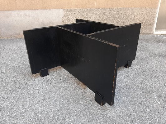 Black Tinted Wood Table by Vittoriano Vigano, 1950s-OHK-1361316