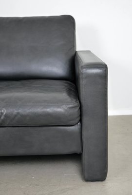 Black Two-Seater Sofa in Leather by F.W. Möller for Cor, 2000s-JV-2027166