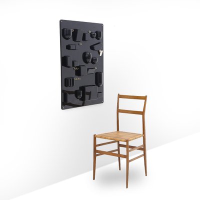 Black Uten.Silo Wall Organizer Tray by Dorothee Maurer Becker for Design M, 1960s-EZ-1746360