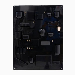 Black Uten.Silo Wall Organizer Tray by Dorothee Maurer Becker for Design M, 1960s-EZ-1746360