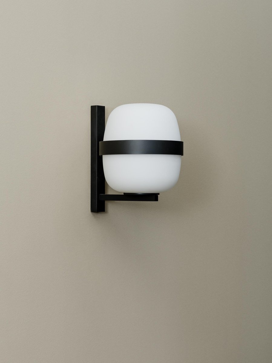 Black Wally Wall Lamp by Miguel Milá