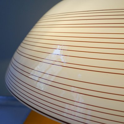 Black & White Murano Swirl Glass Table Lamp in the style of Roberto Pamio and Renato Toso for Leucos, 1970s-SBP-1067531