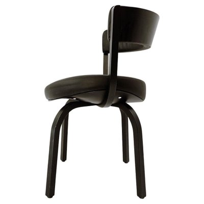 Black Wood and Leather 404 Dining Chair from Thonet-JG-1239512