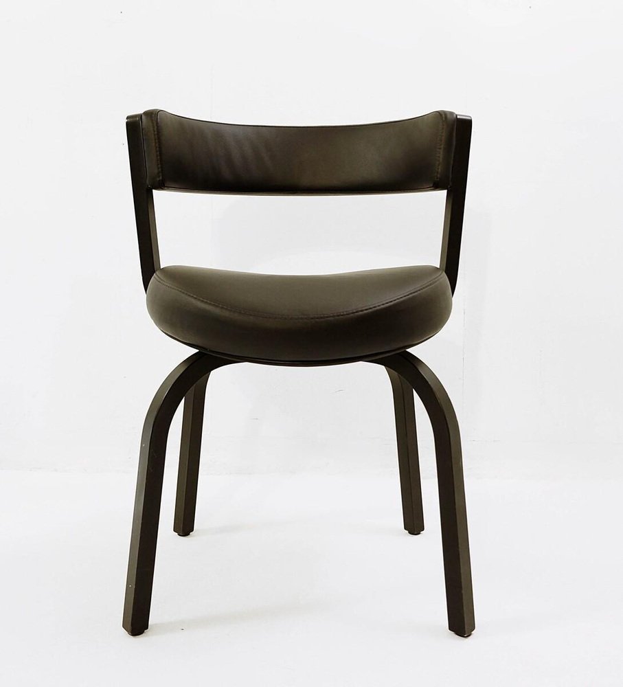 Black Wood and Leather 404 Dining Chair from Thonet