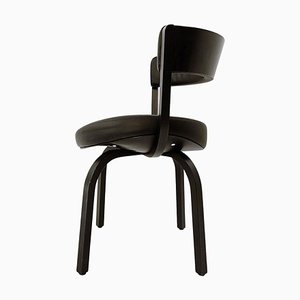 Black Wood and Leather 404 Dining Chair from Thonet-JG-1239512