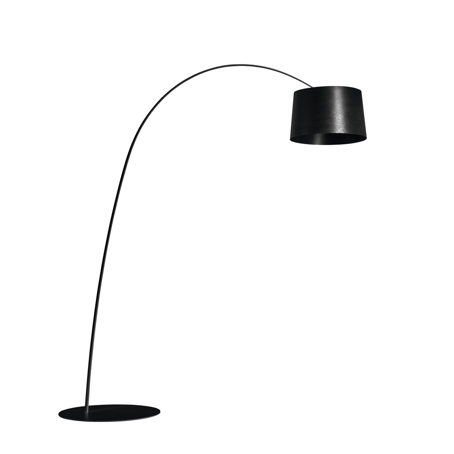 Twiggy - Composite Material Arc floor Lamp With Metal Base by Foscarini #Black