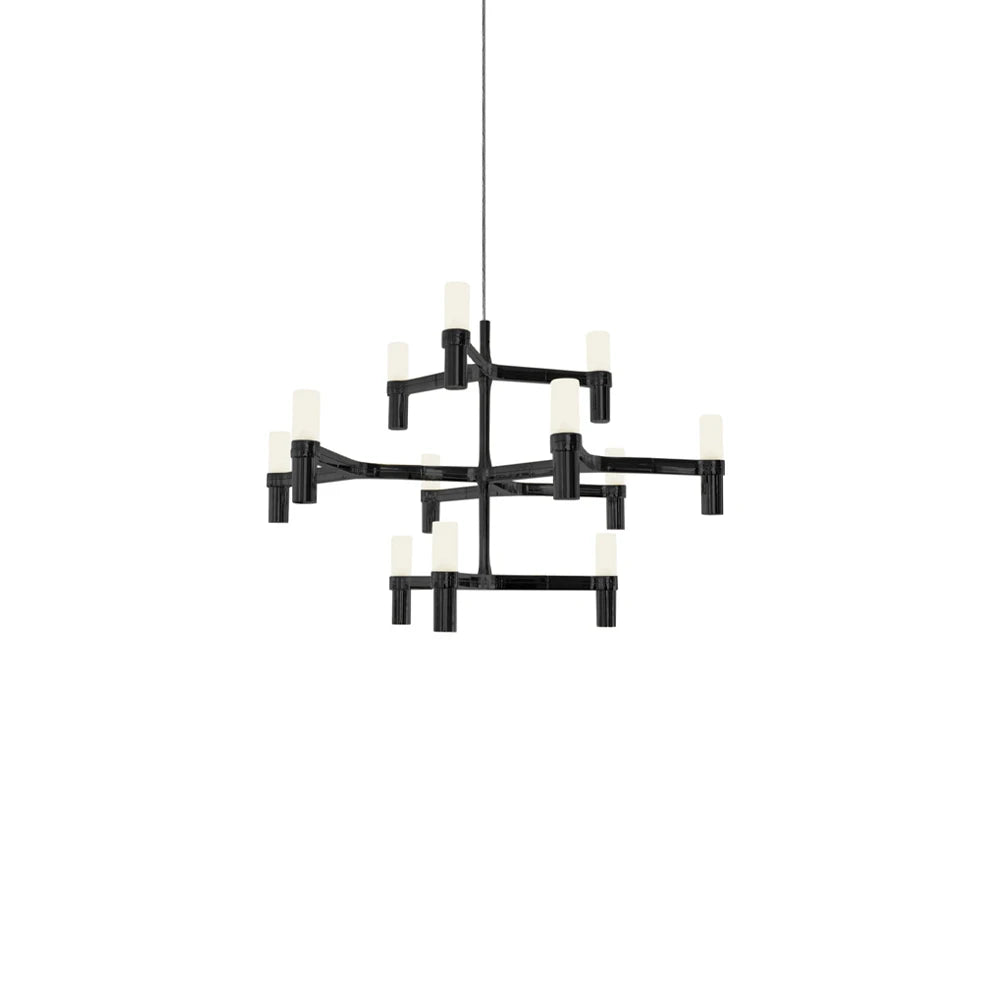 Crown Minor - Die Cast Aluminium Chandelier by Nemo #Black