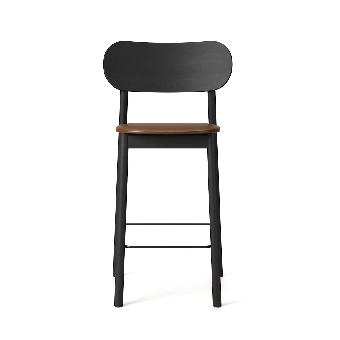 Decotique Elephant Bar Stool Black/Brown Leather