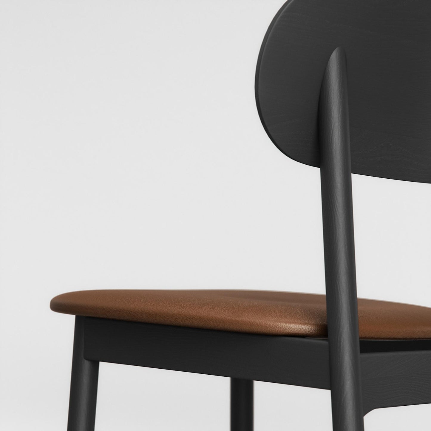 Decotique Elephant Dining Chair Black/Brown Leather